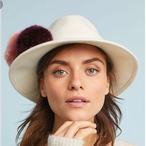 Anthropologie PomPom Hat
